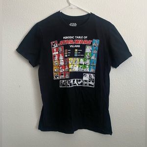 Periodic Table of Star Wars Villians T-Shirt
